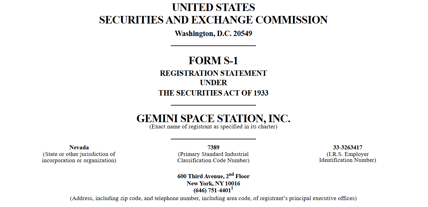 Gemini 与纳斯达克成功合作融资 5000 万美元,估值达 22 亿美元